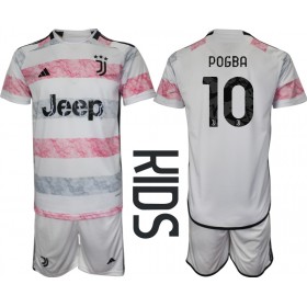 Baby Fußballbekleidung Juventus Paul Pogba #10 Auswärtstrikot 2023-24 Kurzarm (+ kurze hosen)
